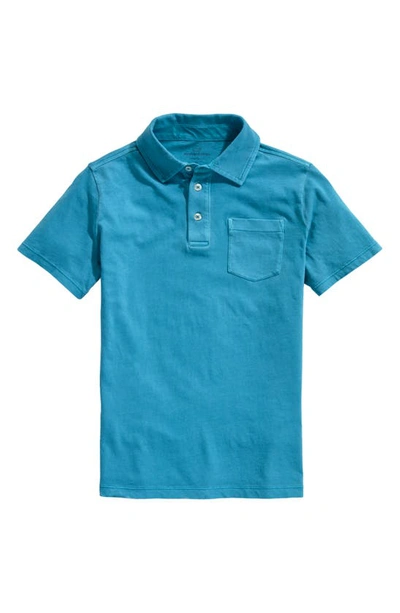 Shop Vineyard Vines Sun Washed Polo In Island Blue