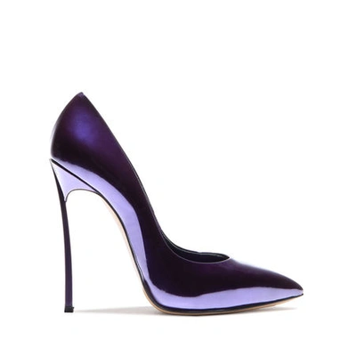 Shop Casadei Blade In Eggplant