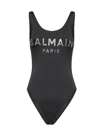 Shop Balmain Swimwear In Nero