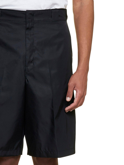 Shop Prada Knee-length Tailored Shorts In Nero