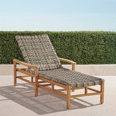 Frontgate Isola Chaise Lounge In Natural Finish