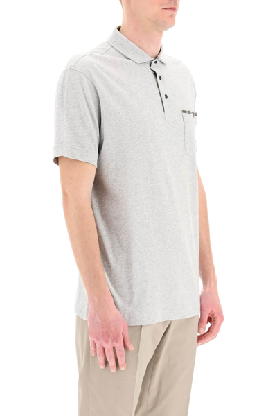 Shop Barbour Corpatch Polo Shirt In Grey