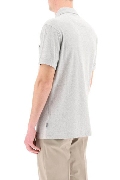 Shop Barbour Corpatch Polo Shirt In Grey
