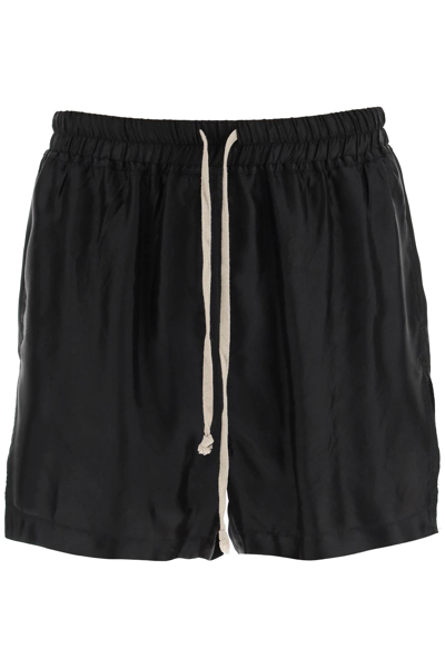 Shop Rick Owens Viscose And Cupro Phleg Boxers In Black