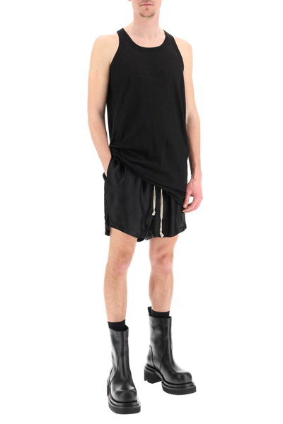 Shop Rick Owens Viscose And Cupro Phleg Boxers In Black
