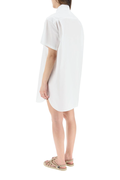 Shop Max Mara Palau Shirt Dress In White