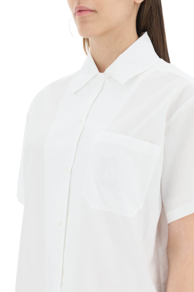 Shop Max Mara Palau Shirt Dress In White