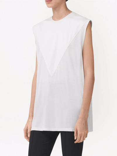 Burberry Crewneck Short-sleeved T-shirt In White