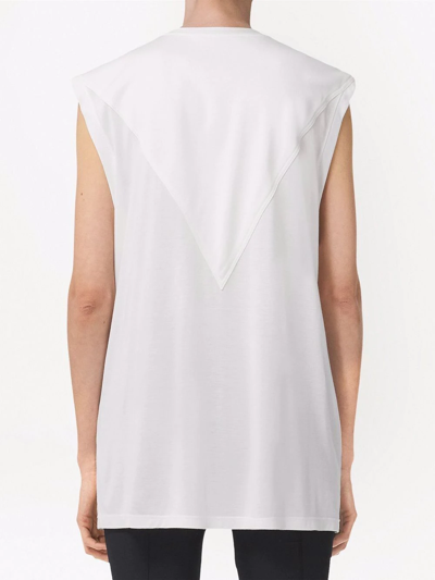 Burberry Crewneck Short-sleeved T-shirt In White