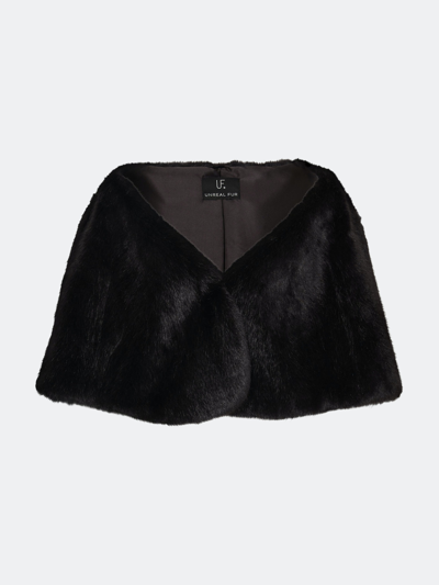 Shop Unreal Fur Yasmine Wrap In Black