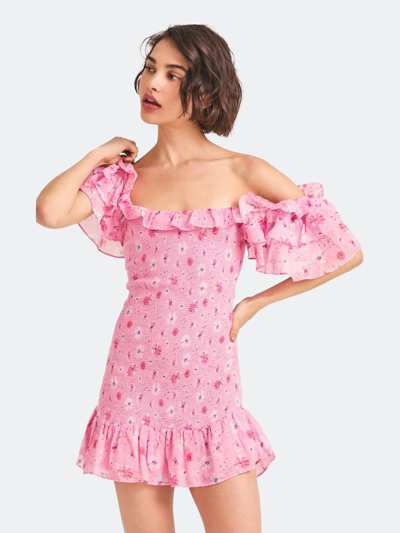 Shop Loveshackfancy Kodie Dress In Pink