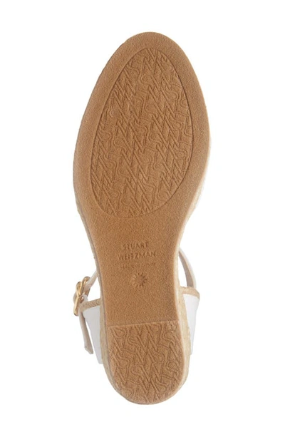 Shop Stuart Weitzman Mirela Espadrille Sandal In Cream/ Natural