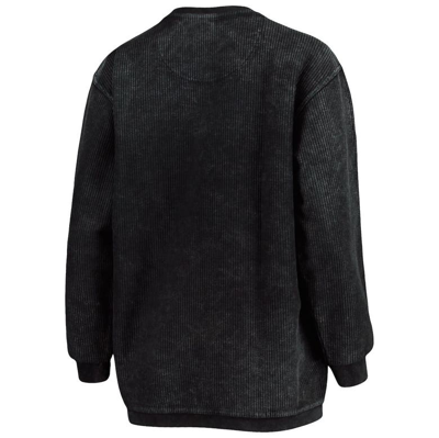 Shop Pressbox Black South Carolina Gamecocks Comfy Cord Vintage Wash Basic Arch Pullover Sweatshirt