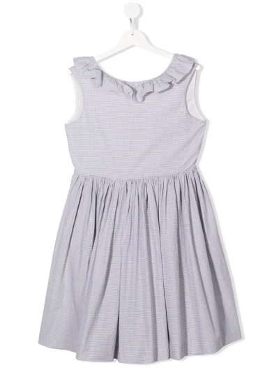 Shop Bonpoint Teen Ruffled Flared Dress In White