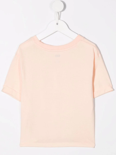 Shop Levi's Logo-print Cotton T-shirt In Pink