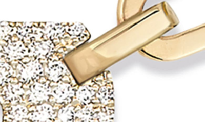 Messika My Move Paperclip Pavé Diamond Pendant Necklace In Yellow Gold