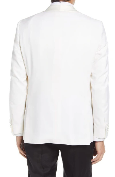 Hickey Freeman Fit Wool Dinner Jacket In White