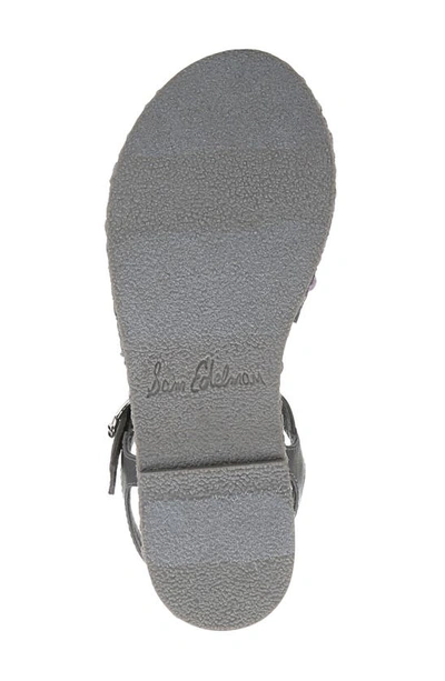 Shop Sam Edelman Holly Mini Beaded Sandal In Mockingbird Grey