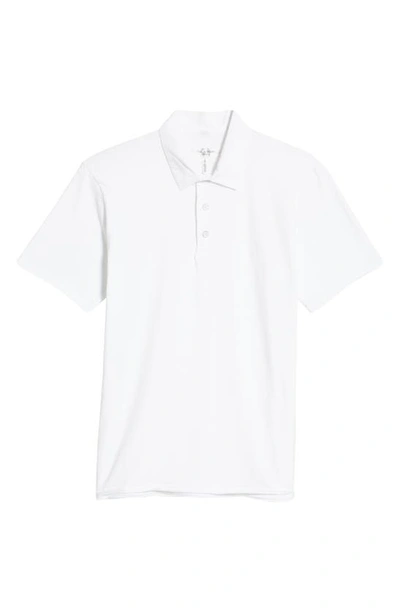 Rag & Bone Principal Jersey Organic Cotton Polo In White