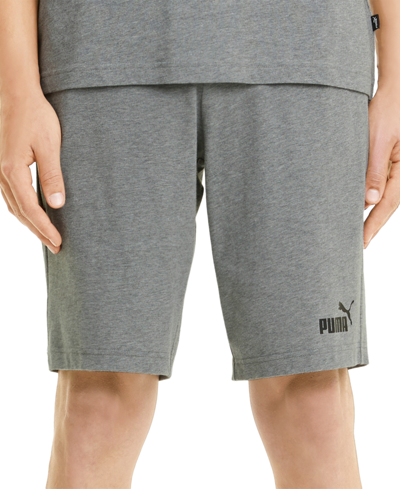 Shop Puma Men's Essential Jersey Shorts In Mgh