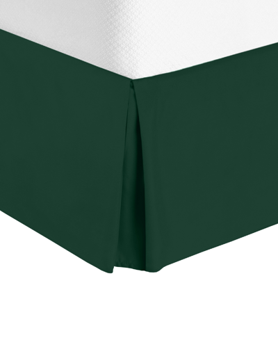 Shop Nestl Bedding Premium Bed Skirt With 14" Tailored Drop, Twin Xl In Hunter Green
