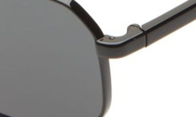 Prada 57mm Aviator Sunglasses In Black