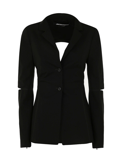 Shop Jacquemus La Veste Melo In Black