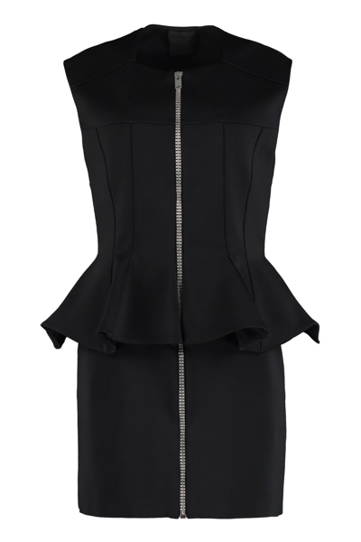 Shop Givenchy Peplum Sheath Dress In Black