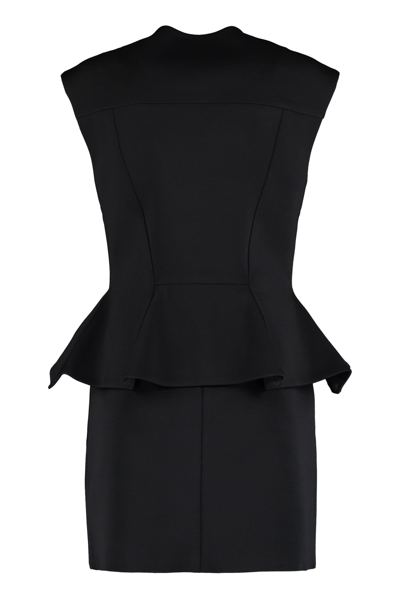 Shop Givenchy Peplum Sheath Dress In Black
