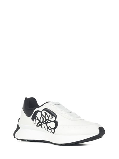 Shop Alexander Mcqueen Sprint Runner Sneakers In White