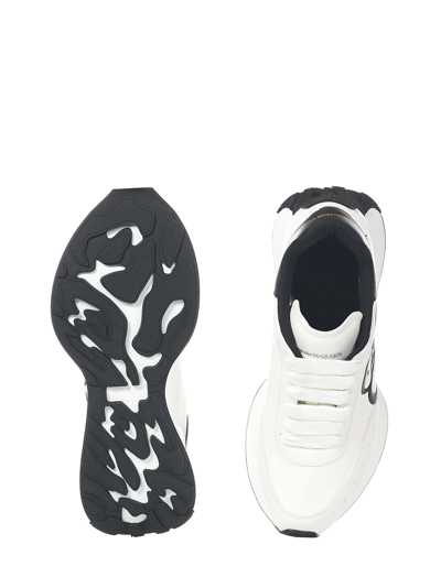 Shop Alexander Mcqueen Sprint Runner Sneakers In White