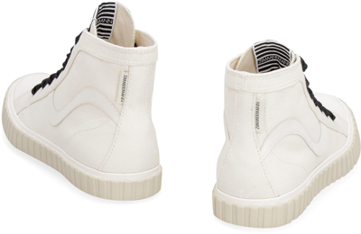 Shop Zimmermann Canvas High-top Sneakers In White