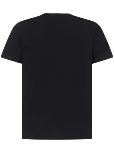 Shop Versace Jeans Couture Sun Flower Garland T-shirt In Black