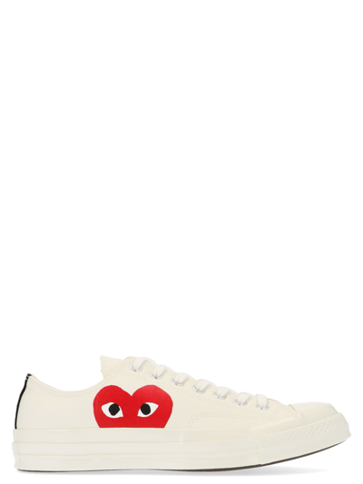 Shop Comme Des Garçons Play Play Shoes In White