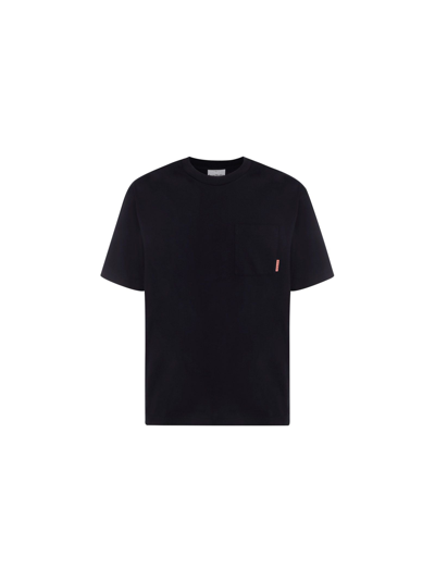 Shop Acne Studios Men's Black Cotton T-shirt