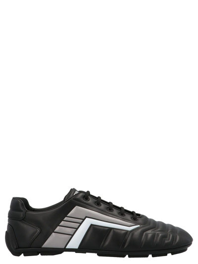 Shop Prada Men's Black Sneakers