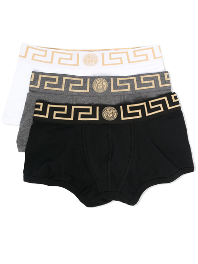 Shop Versace Men's Black Cotton Boxer