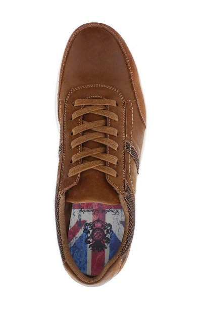 Shop English Laundry Seb Leather Low Top Sneaker In Cognac