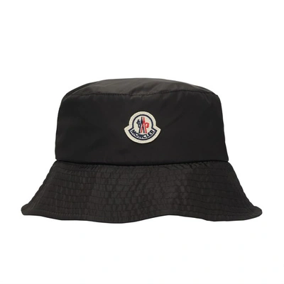 Shop Moncler Buckle Hat In Black