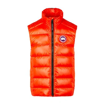 Canada Goose Crofton Slim-fit Quilted Recycled Nylon-ripstop Down Gilet In  Red | ModeSens