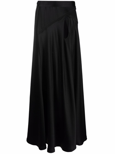 Shop Maison Margiela Flared Skirt In Black