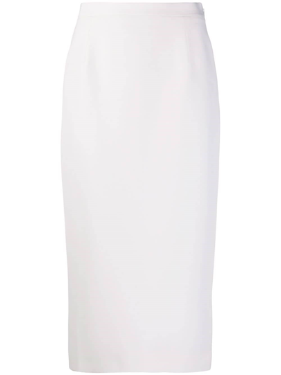 Shop Alessandra Rich Pencil Skirt In White