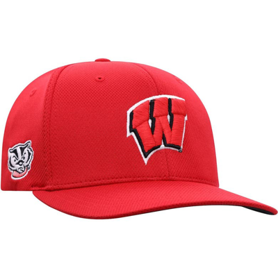 Shop Top Of The World Red Wisconsin Badgers Reflex Logo Flex Hat