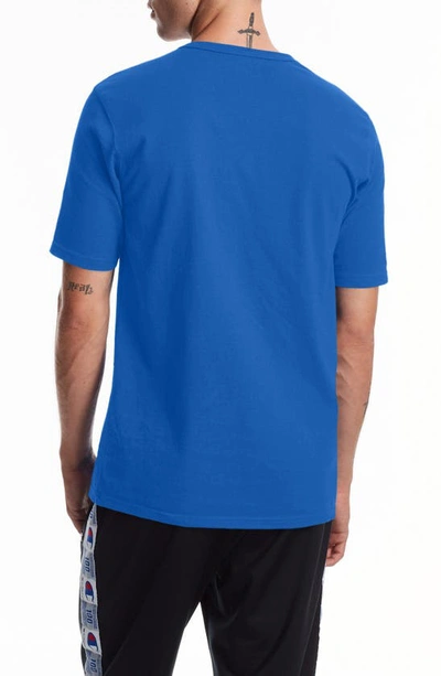 Shop Champion Heritage Script Logo T-shirt In Living In Blue