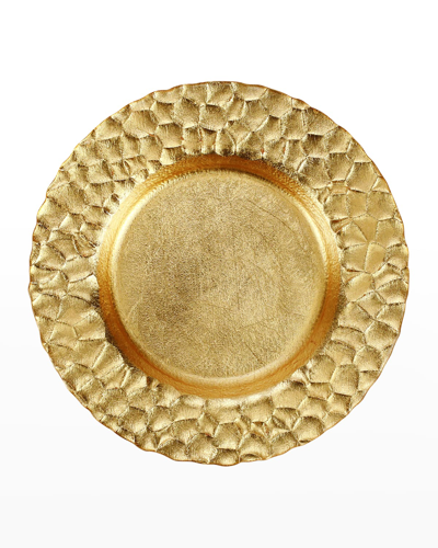 Shop Vietri Gold Honeycomb Salad Plate