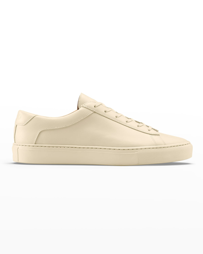 Shop Koio Capri Leather Low-top Sneakers In Vanilla