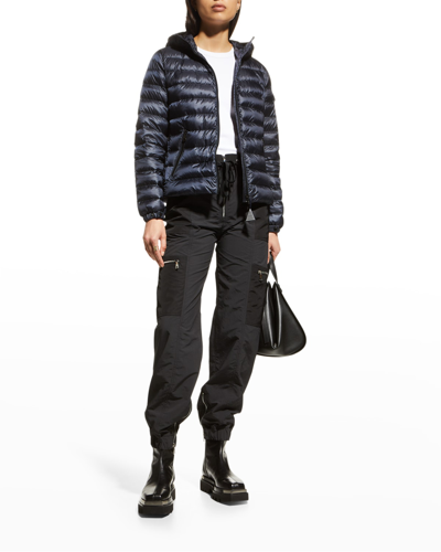 Shop Moncler Bles Down-fill Jacket In Navy