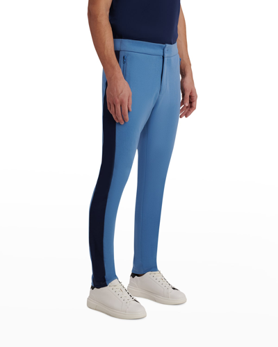 Shop Bugatchi Men's Comfort Jogger Pants With Contrast Side In Slate