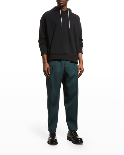 Shop Jil Sander Men's Basic Sweat Hoodie In Black