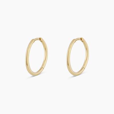 Shop Gorjana Classic 15 Mm Hoops Earring In 14k, Women's By  In 14k Gold Mm